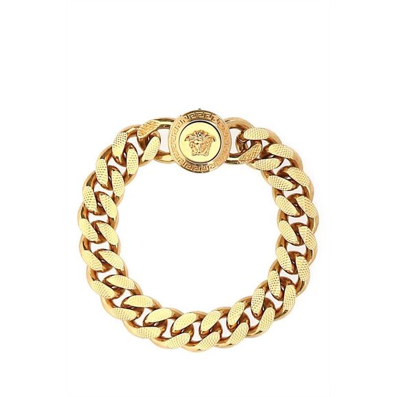 Versace Men Gold Metal Bracelet